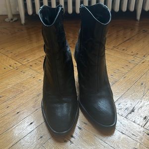 Black Free People Booties